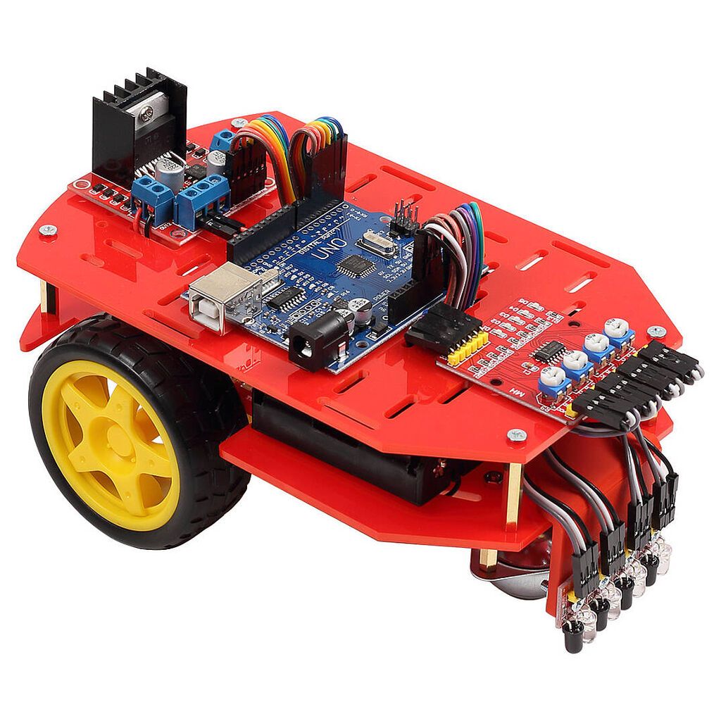 Arduino Xətt İzləyən Robot Dəsti – 3 sensorlu, ucuz və istifadəsi asan — Oyuncaq figuraları, Bakı (3)