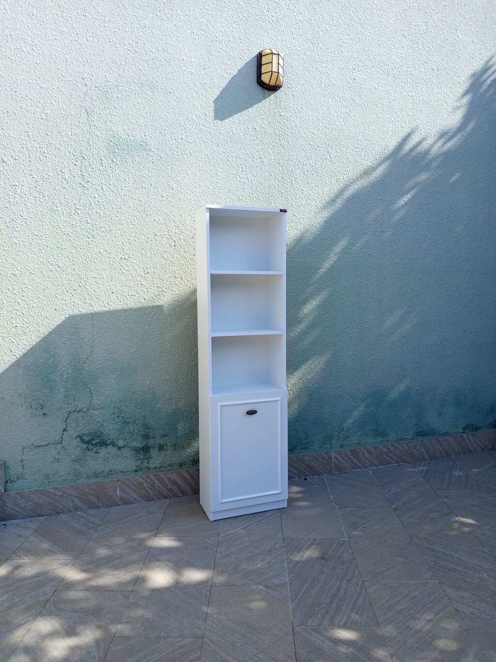 Ağ rəngli çoxfunksiyalı rəfli dolab – cəmi 90 AZN Ölçü: 183 49 — Rəflər, Mehdiabad (2)