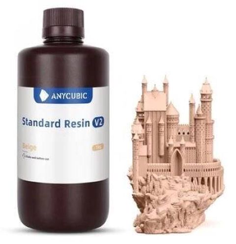 Anycubic Standard Resin V2 – Bej, 1 kq 3D resin printerlər üçün — Bakı