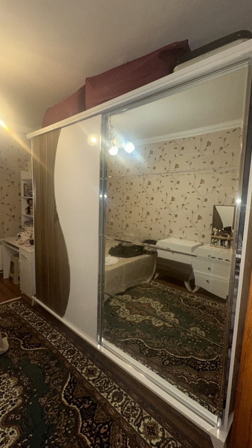 Yataq otağı mebel dəsti - Komplekt: ikinəfərlik çarpayı, sürüşkən — Yataq otağı mobilya dəstləri, Bakı (3)