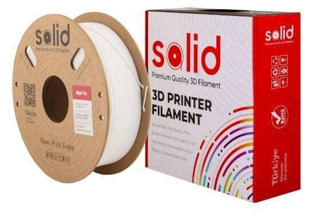 Solid Filament Hyper PLA+ – Ağ, 1 kq (Qiymət: 31) Yüksək sürətli — İstehlak malları və aksesuarlar, Bakı (2)