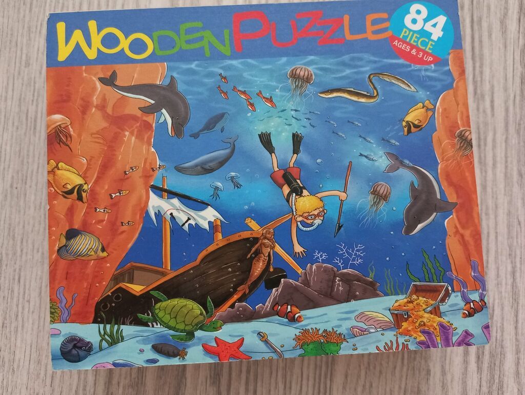 Taxta Puzzle – “Underwater Adventure” - 84 ədədlik puzzle dəsti — Inkişaf edir oyuncaqlar, Bakı (3)