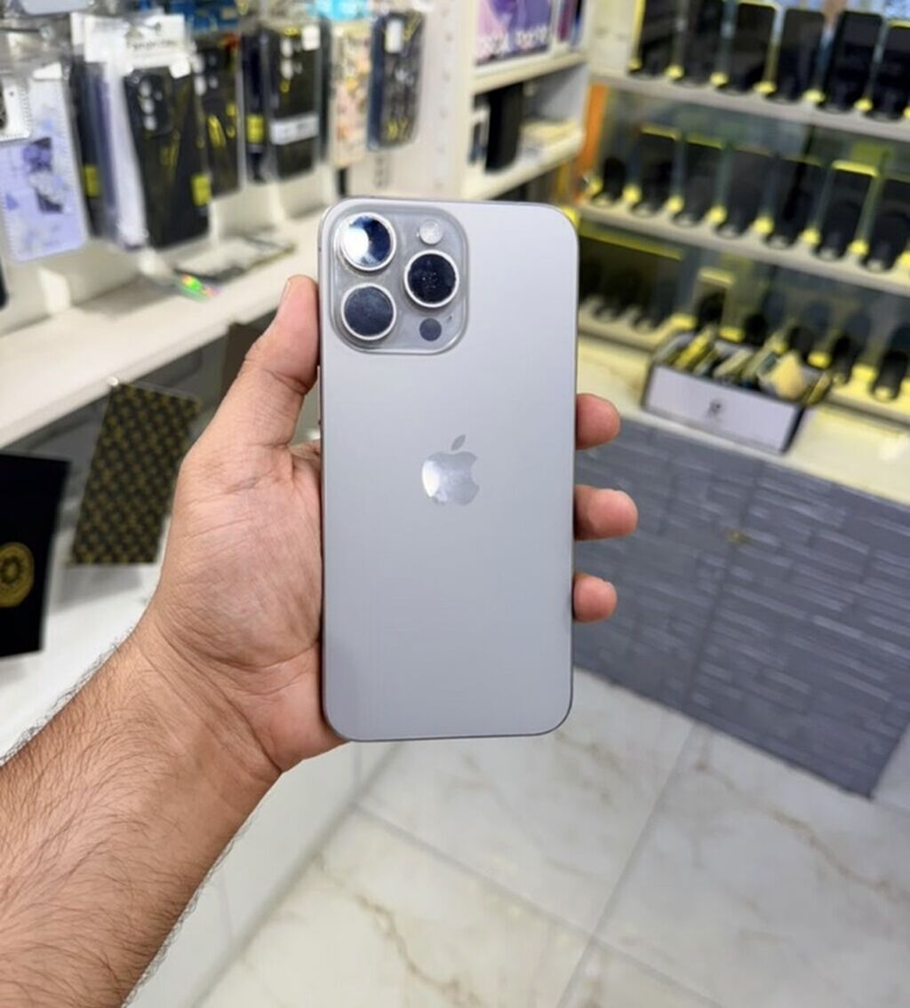 IPhone 15 Pro, Gümüşü, Face ID — Apple iPhone, Bakı (2)