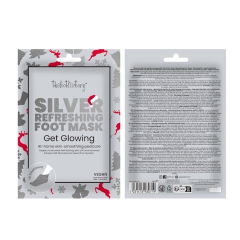 Ayaqlar üçün təravətləndirici corab-maska The Foot Factory Refreshing Foot Socks Silver, 38 ml — Bakı