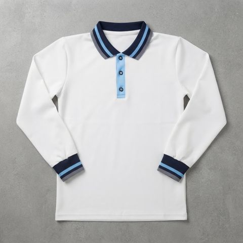 Məktəbli uzunqol polo 2797398, ağ, pambıq, ölçü 5-6 yaş — Bakı