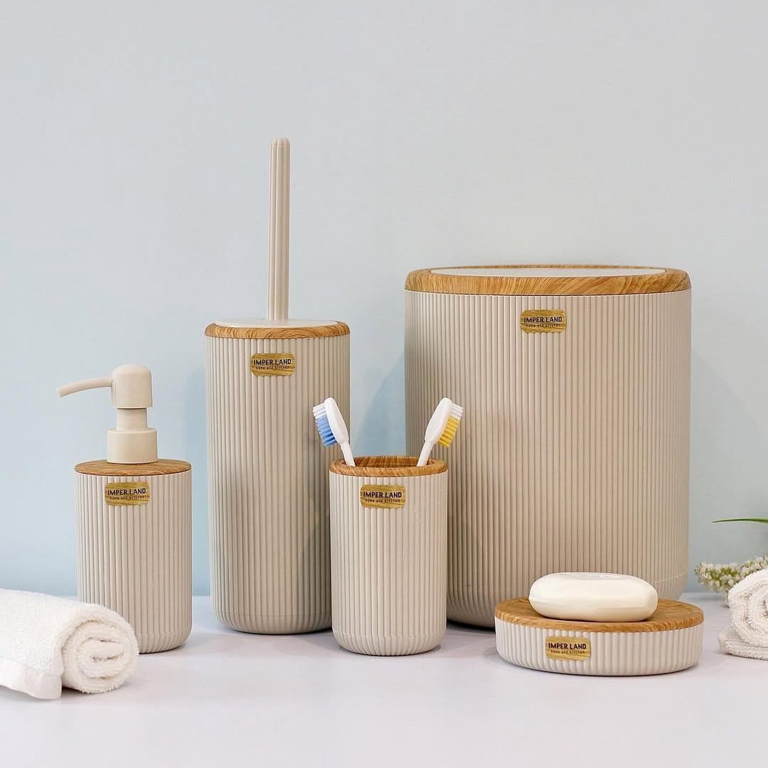 Hamam otağı dəsti, plastik, qəhvəyi, 5 əd — Mallar, Bakı