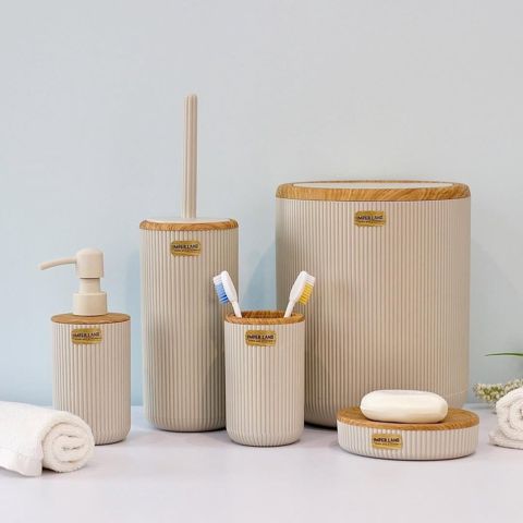 Hamam otağı dəsti, plastik, qəhvəyi, 5 əd — Bakı