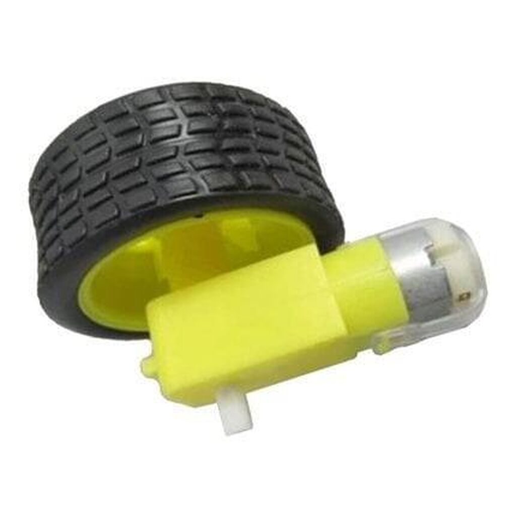 6V 250 RPM Motor və Təkər Dəsti Sadə robotika və DIY layihələri üçün — Mühərriklər, Bakı (3)