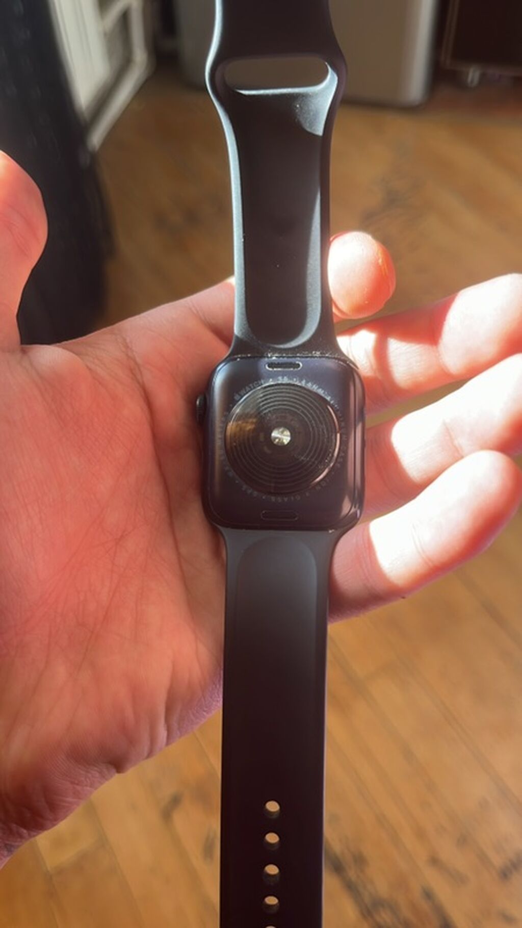 Apple Watch Series SE2 (GPS) – 44mm, blue. Qutusu orginal adaptoru var — Ağıllı saatlar, Masazır (2)