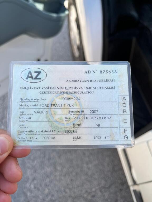Ford Transit, 2.4 L, 2007 il, 287 032 km 99-MY-234 — Avtomobillər, Bakı (7)