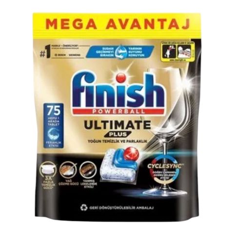 Qabyuyan maşın üçün kapsullar Finish Ultimate Plus 75 əd — Bakı
