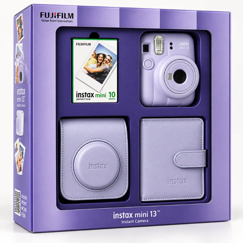 Fotoaparat Fujifilm Instax Mini 13 Purple -Bundle Box — Fotoaparat, Bakı