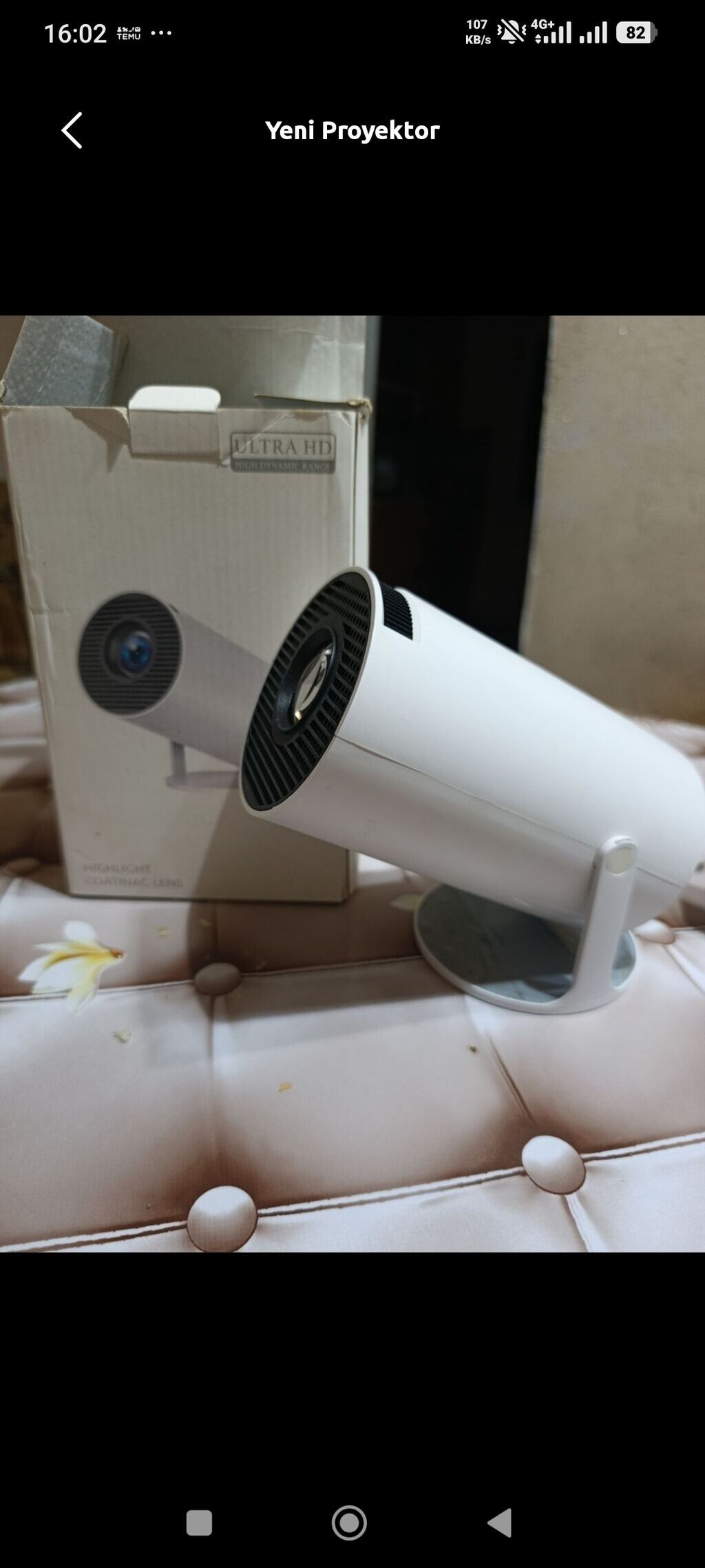 Ultra HD portativ proyektor - Ultra HD (High Dynamic Range) dəstəyinə — Proyekterlər, Bakı