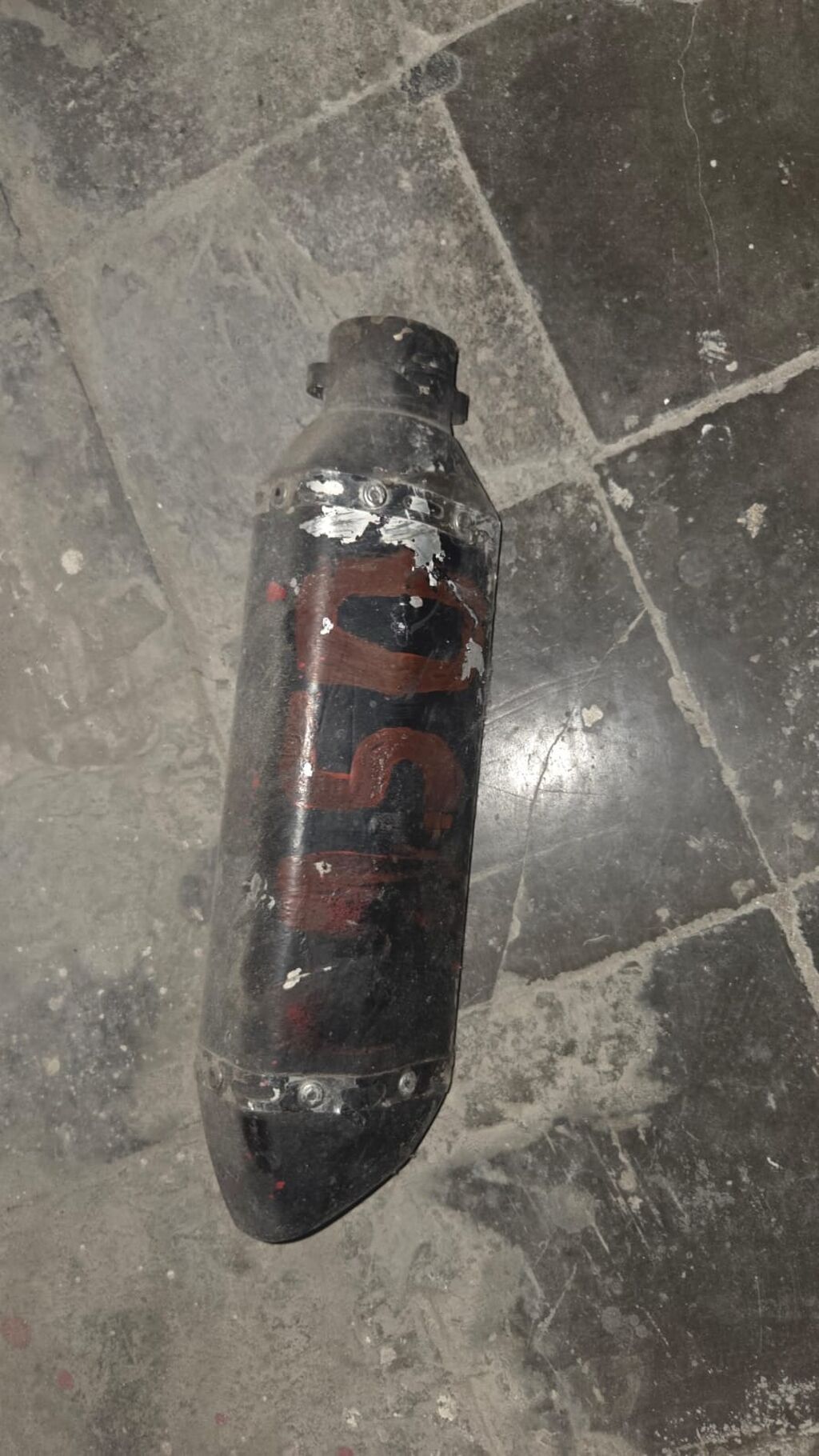 Moped/motosiklet səsboğucu (egzoz ucu) - Silindrik forma, konus uclu — Egzoz sistemi, Xırdalan (2)