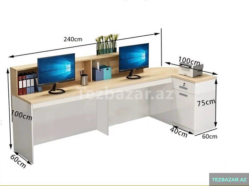 Resepşn masası — Ofis mebeli, Bakı (8)