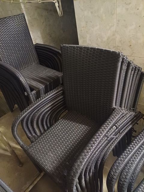 Rattan üslubunda bağ/kafe mebelləri dəsti - Material: hava şəraitinə — Bakı