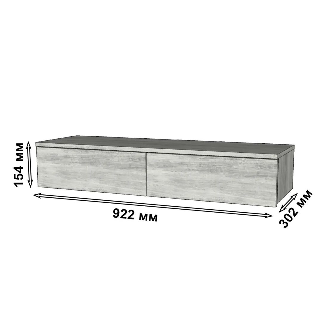 Makiyaj masası Yagmur Y983, laminat, antrasit, 92.2x30x15.4 sm — Mallar, Bakı