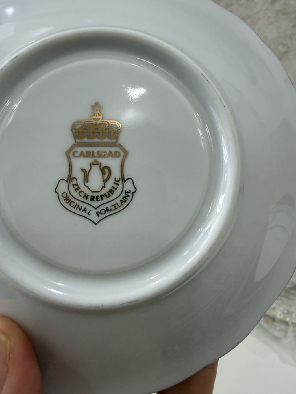 Çay dəsti, rəng - Ağ, Farfor, Çexiya — Süfrə qabı, Bakı
