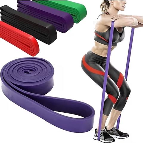 Fitnes üçün halqavari rezin, eni 3 sm, uzunluğu 2 metr (halqavari halda 1 metr) - Kahnsport 0025 — Bakı