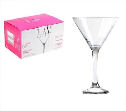 Badə dəsti Lav mis586, şüşə, şəffaf, 175 ml, 6 əd — Bakı