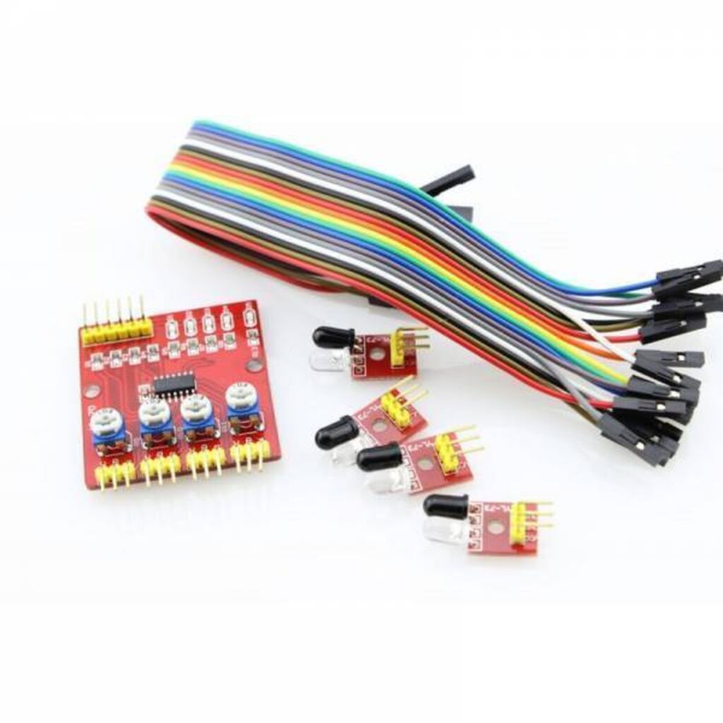 4’lü Xətt İzləyən Sensor Dəsti – 4 Way Tracking Module Xülasə: - 4 — Avtomobil elektrikası, Bakı (4)