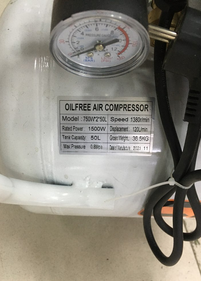 Sənaye tipli 750W iki mühərrikli səssiz kompressor — Mallar, Bakı (2)