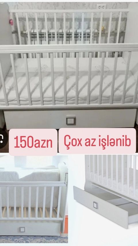Uşaq beşiyi – ağ rəng, klassik barmaqlı dizayn. Xüsusiyyətlər — Digah