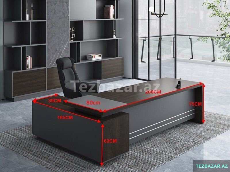 Ofis masası — Ofis mebeli, Bakı (2)