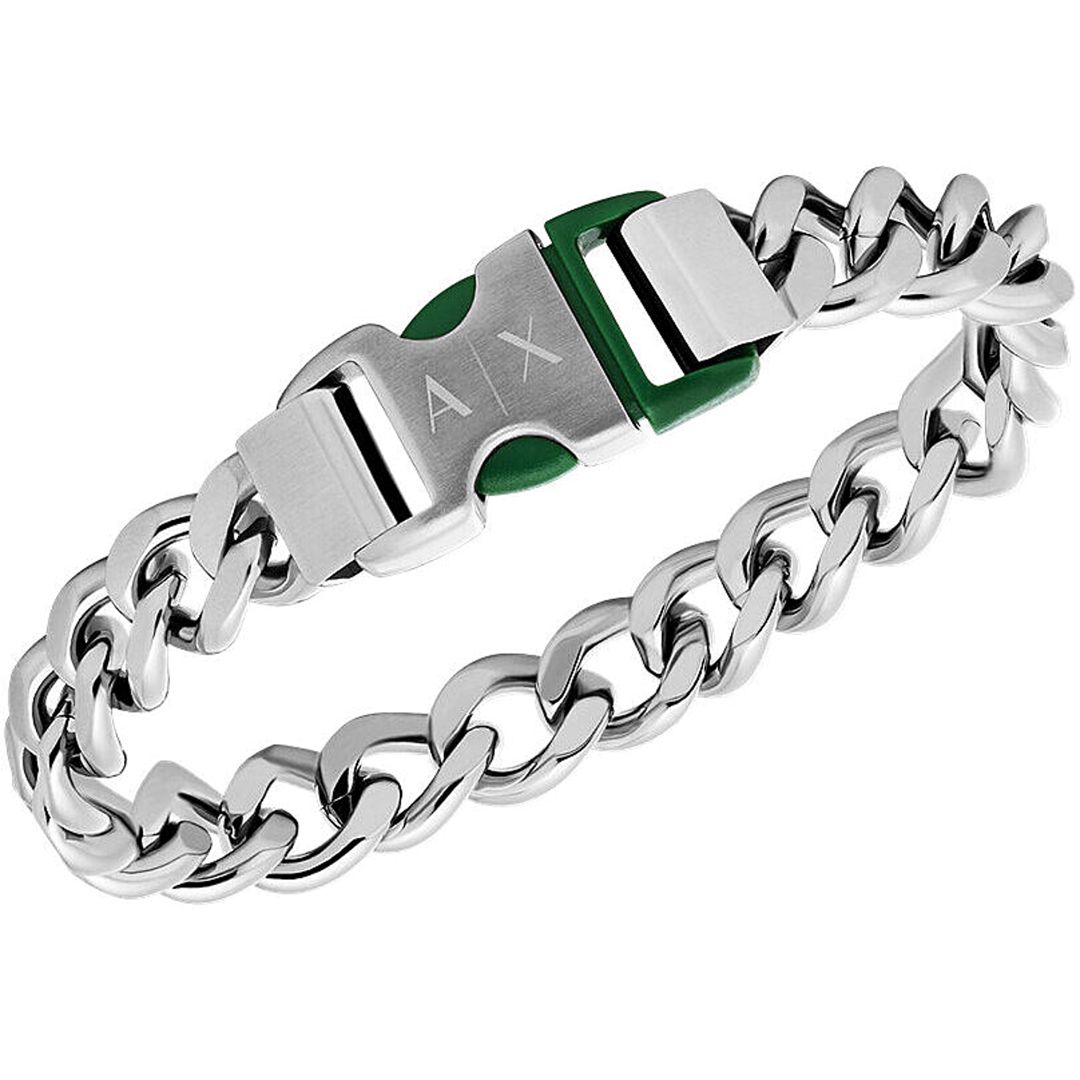 Kişi qolbağı Armani Exchange AXG0154040, paslanmayan polad — Mallar, Bakı (2)