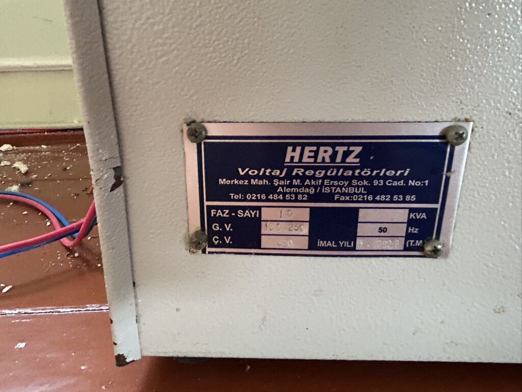 Hertz Voltaj Regülatörü - Model: Hertz “Voltaj Regülatörleri” — Gərginlik stabilizatoru, İmişli (2)
