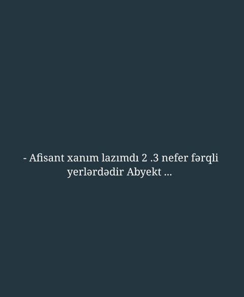 Ofisiant tələb olunur, Restoran — Bakı