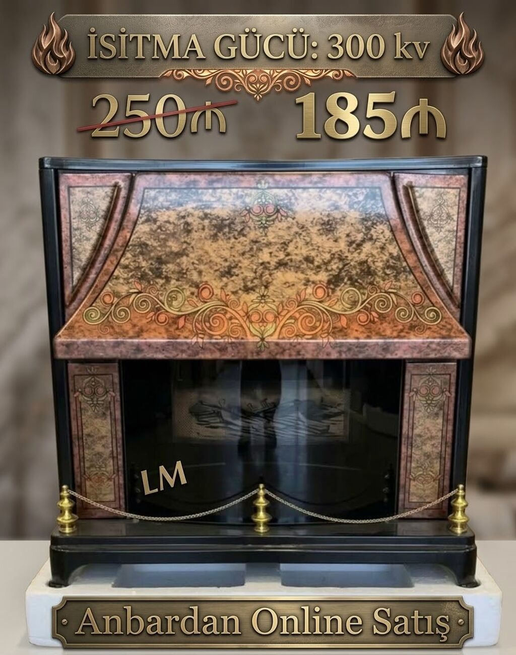 İran Sobası – Original, ən keyfiyyətli zavod istehsalı - İsitmə gücü — Isıtıcılar və isı ventilatorları, Bakı