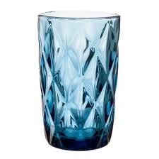 Stəkan dəsti Plateon 0363, mavi, şüşə, 350 ml, 6 əd — Bakı