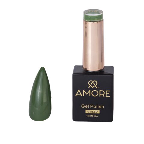 Dırnaqlar üçün gel-lak Amore 115, yaşıl, 12 ml — Bakı