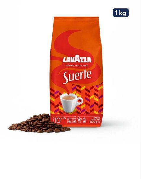 Lavazza Suerte – qəhvə dənələri, 1 kq - Növ: Caffè in grani (qəhvə — Güzdək