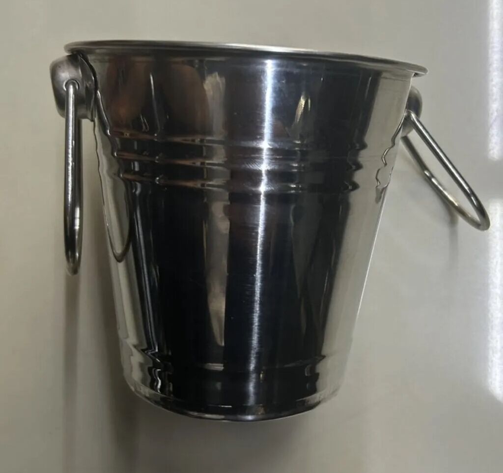 Paslanmayan poladdan buz vedrəsi (çəkic naxışlı) - Material: yüksək — Məişət malları, Bakı (8)