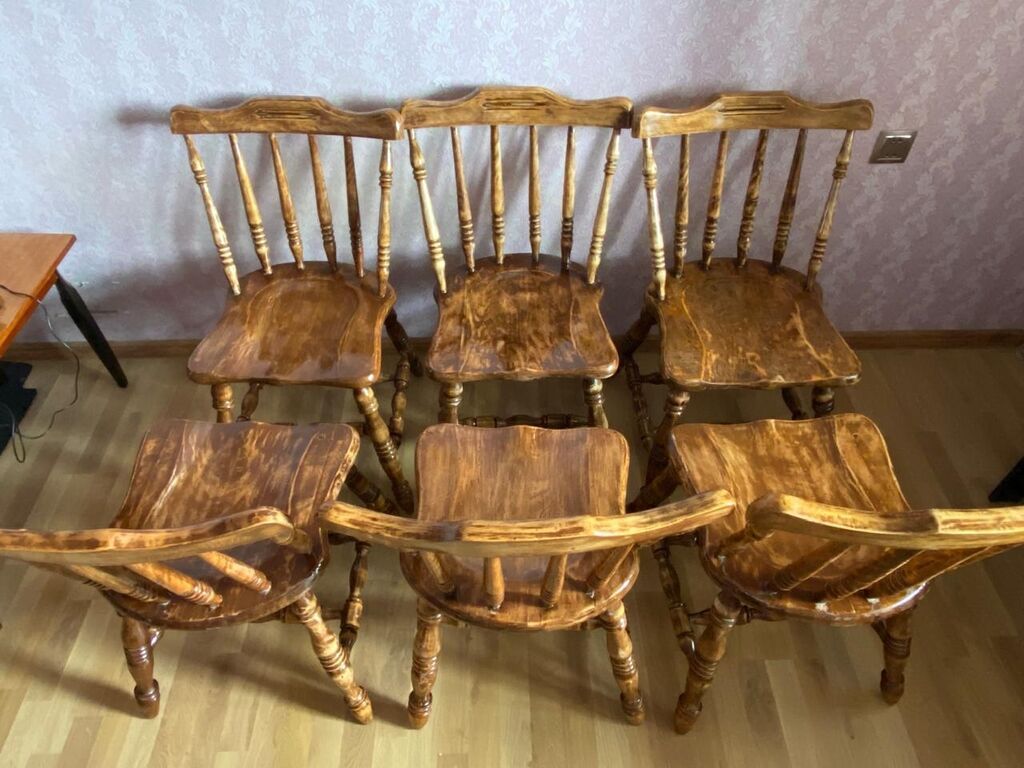 Vintage/retro stullar 6 eded restavrasya olunub cox mohkem maldi. Bag — Stullar, Bakı (2)