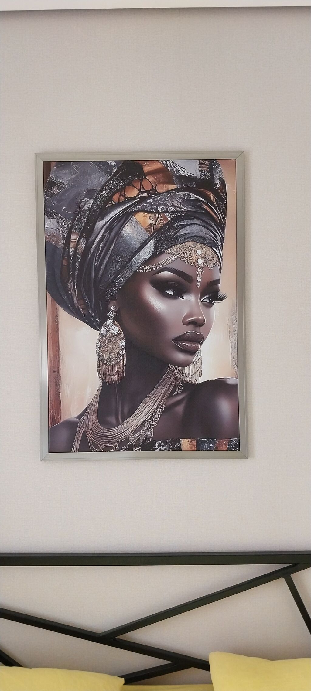 Divar üçün dekorativ tablo - Mövzu: Afrika üslubunda portret — Şəkillər, plakatlular və çərçivələr, Bakı (2)