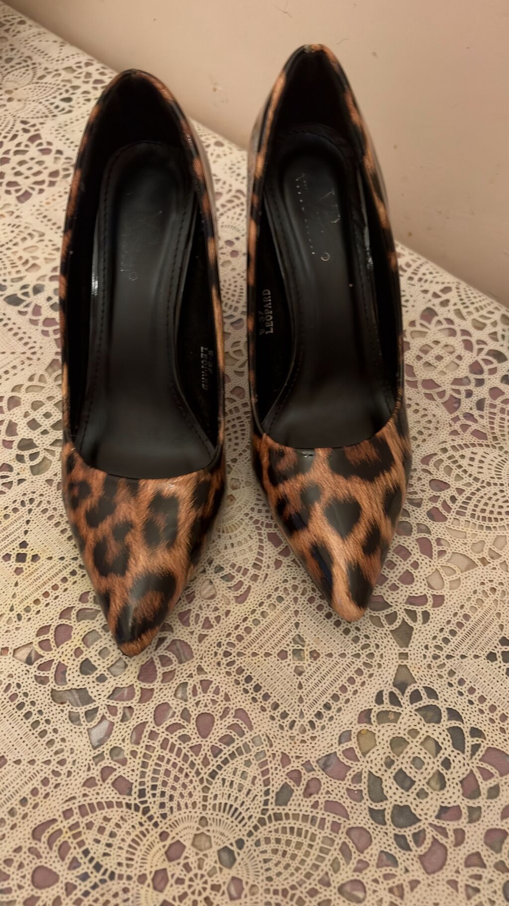Leopard naxışlı qadın klassik tuflilər - Brend/Model: Daxildə — Tufl, Bakı (3)