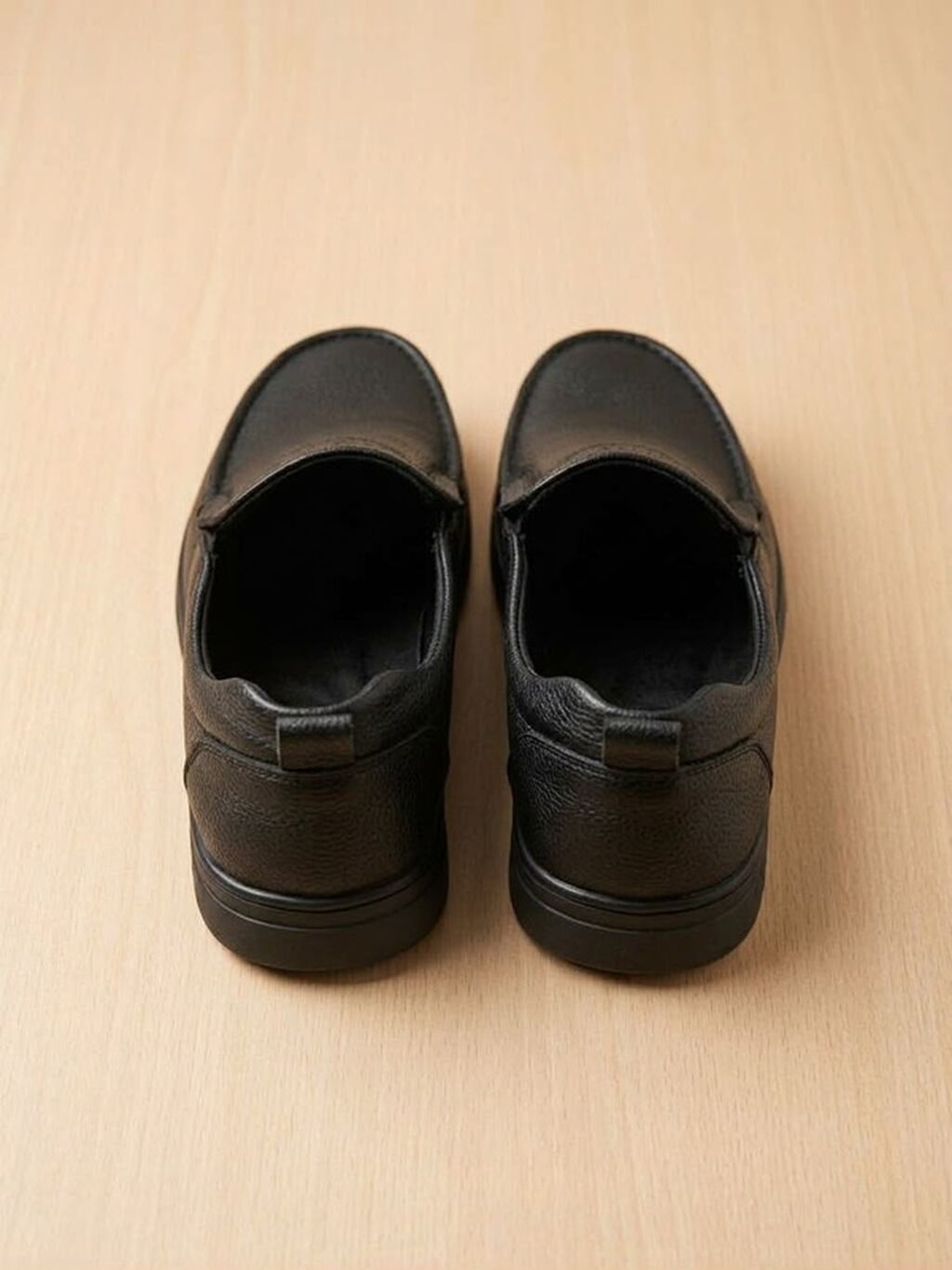 Qara rəngdə kişi loaferləri - Model: slip-on (bağsız), gündəlik və — Mokasin, Bakı (2)