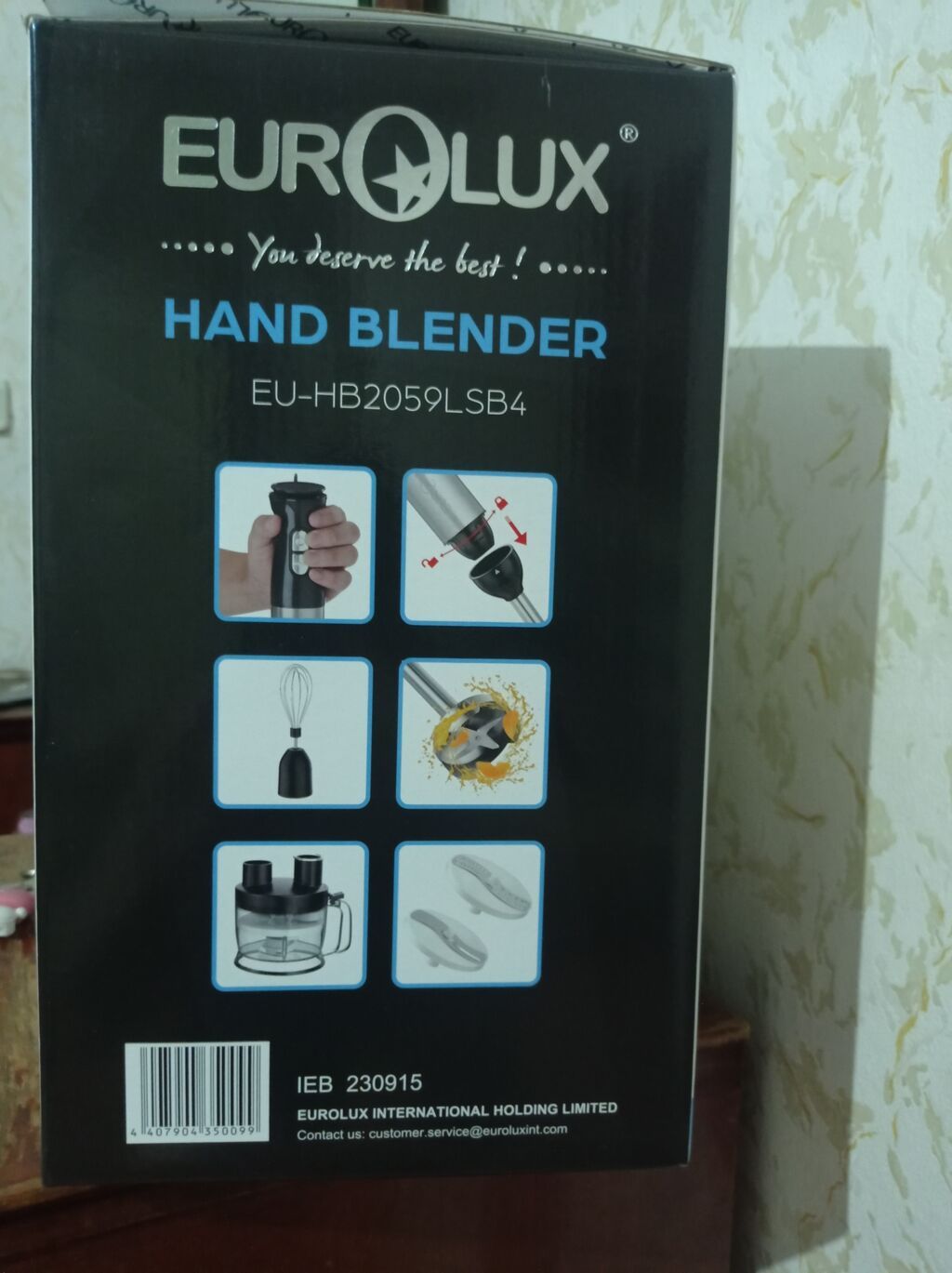 Eurolux Hand Blender EU-HB2059LSB4 – 4‑ü 1-də çoxfunksiyalı mətbəx — Blenderlər, xırdalayanlar və mikserlər, Bakı (3)