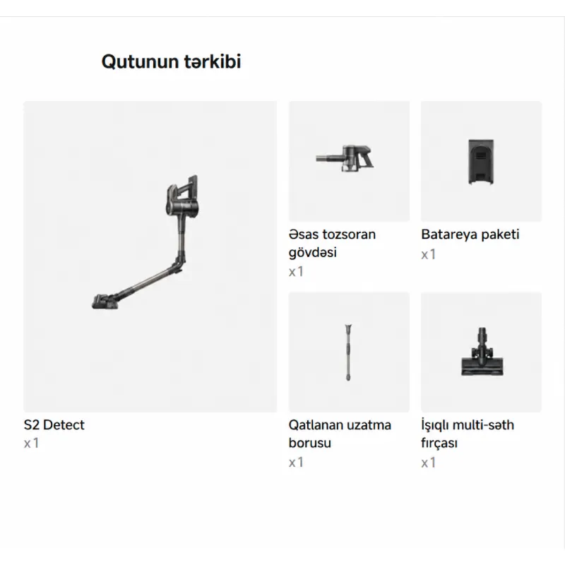 Mova Cordless Vacuum Cleaner S2 Detect (V2517A) — Tozsoran, Bakı (8)