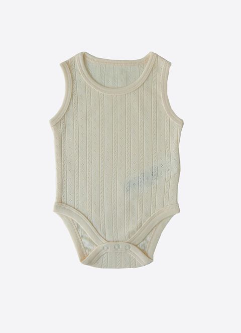 Oğlanlar üçün bodi 2113562, bej, pambıq, ölçü 18-24 ay — Bakı