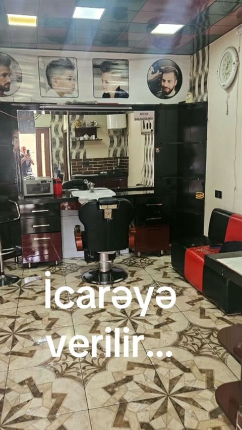 İcarəyə verilir – tam avadanlı kişi salonu Təsvir: - İşlək vəziyyətdə — Bakı