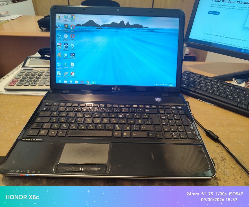 Fujitsu noutbuku Tam işlək vəziyyətdə Prosessor: İ5 Ram: 8 GB HDD — Digər notbuklar, Mingəçevir (4)