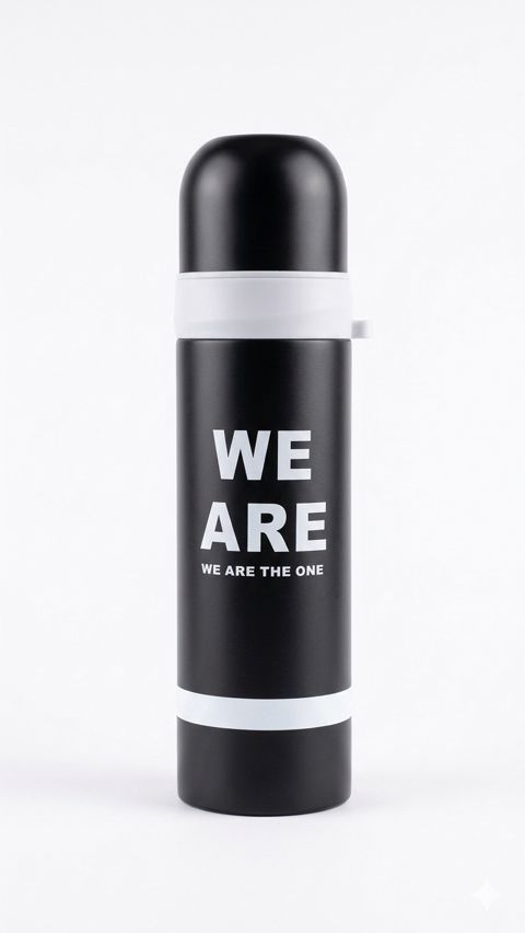 Termos RM007, paslanmayan metal, qara, 1000 ml — Bakı