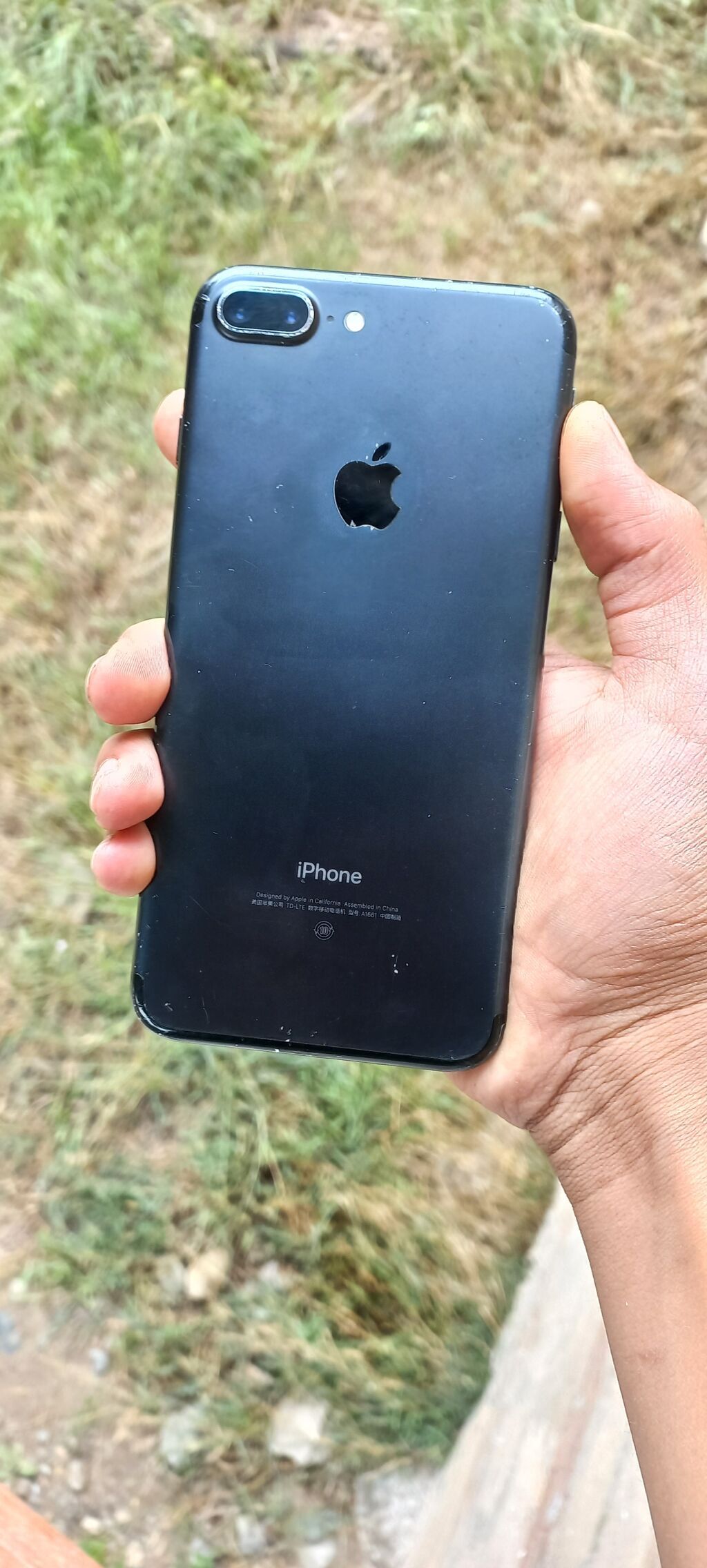IPhone 7 Plus, Qara, Barmaq izi — Apple iPhone, Goranboy (2)