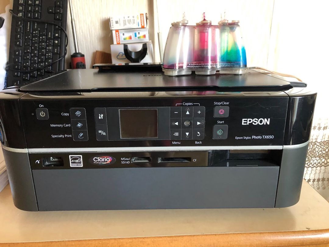 Epson Stylus Photo TX650 çox funksiyalı rəngli printer(skaner+kseroks) — Printerləri, Bakı (2)