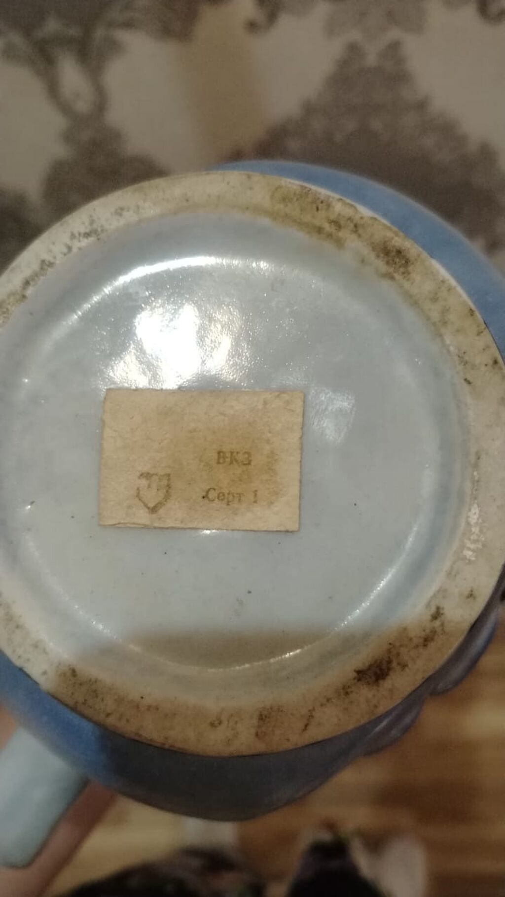 Yeni, rəng - Göy, Çaydan, Keramika, Ssri — Çaynikler və qəhvə qabları, Gəncə (2)
