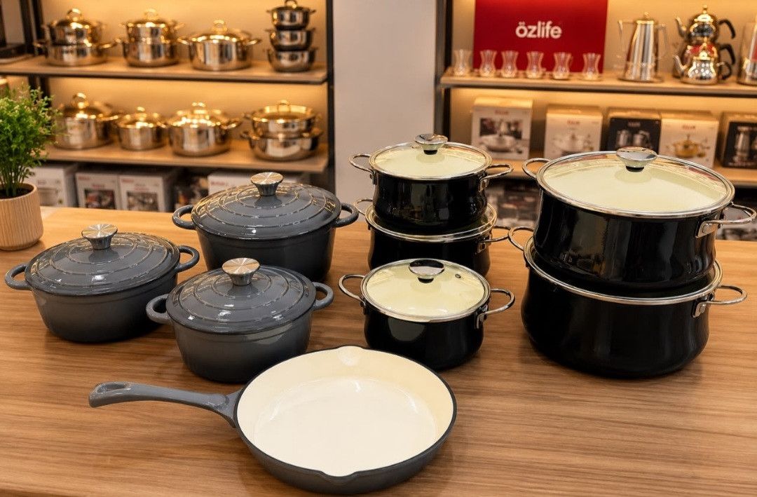 Qab-qacaq dəsti Özlife, mina, boz/qara — Mallar, Bakı (2)